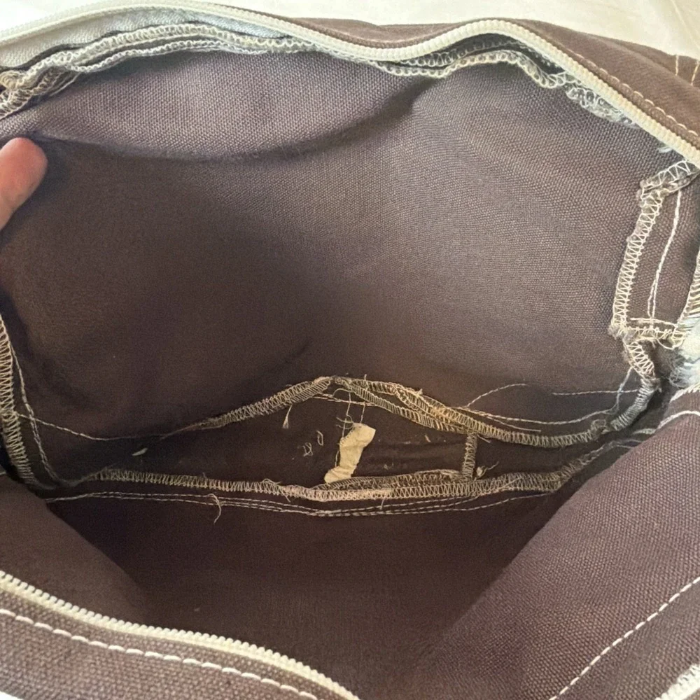 Sea Bag Canvas Messenger Laptop Bag Brown Tan Crossbody Satchel Travel Work Tote